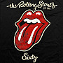 Rolling Stones t-shirt, Sixty Plastered Tongue Suede Applique Black, ladies