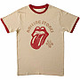 Rolling Stones t-shirt, US Tour '78 Ringer Natural & Orange, men´s