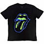 Rolling Stones t-shirt, Distorted Tongue BP Black, men´s