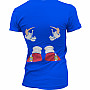 Sonic The Hedgehog t-shirt, Front & Back Girly Blue, ladies