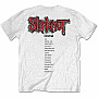 Slipknot t-shirt, Iowa Track List BP White, men´s