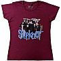 Slipknot t-shirt, Goat Logo Demon Girly BP Maroon Red, ladies