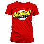 Big Bang Theory t-shirt, Bazinga Super Logo Girly Tee, ladies